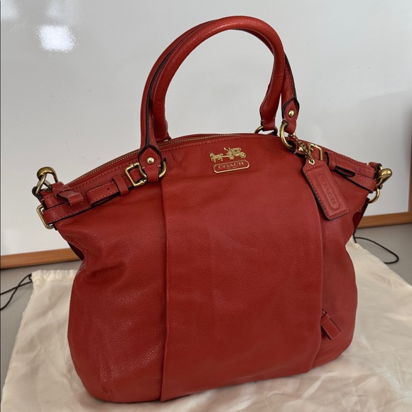 Coach Handbags - Coach Madison Leather Lindsey Satchel *Authentic*